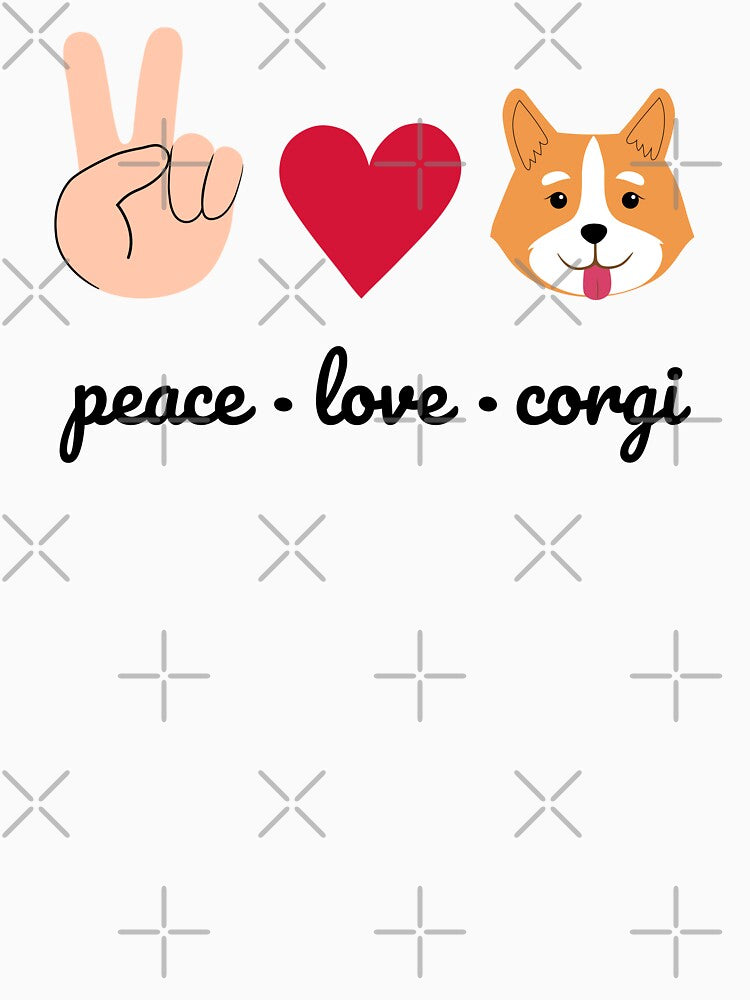 Peace Love Corgi by DogGarden