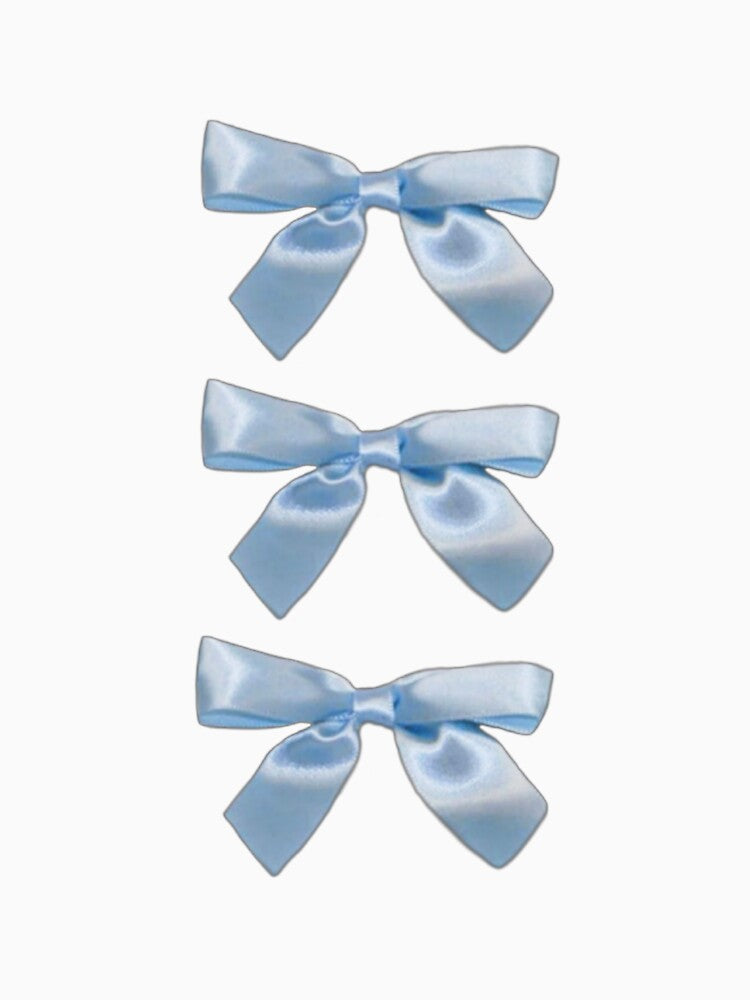 Coquette baby blue ribbon bows by Pixiedrop