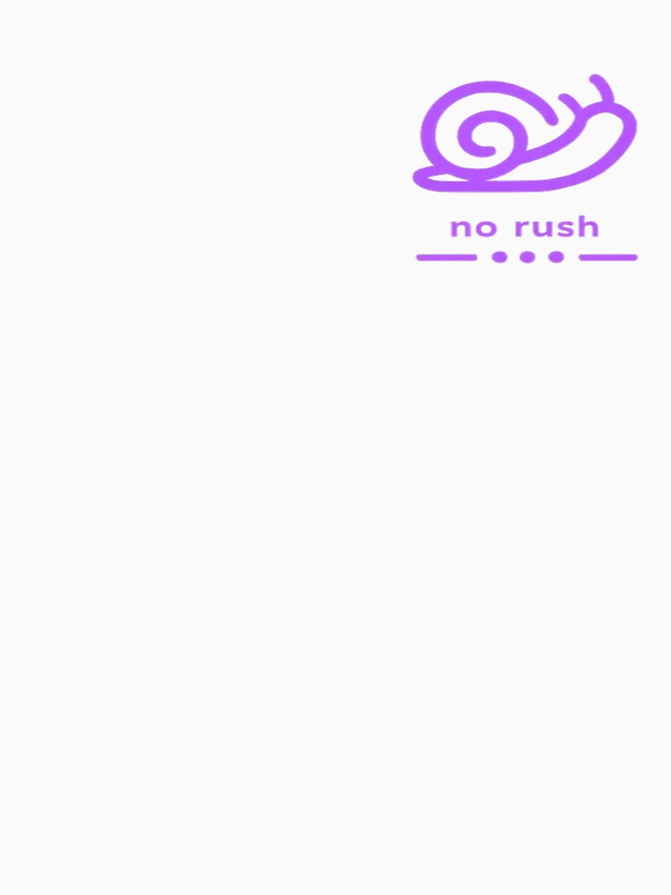 No Rush – Minimal Snail Motivation Design by Velora Design