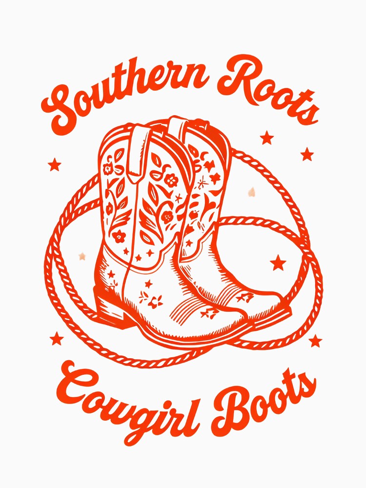 Southern roots cowgirl boots by Sticker Mama