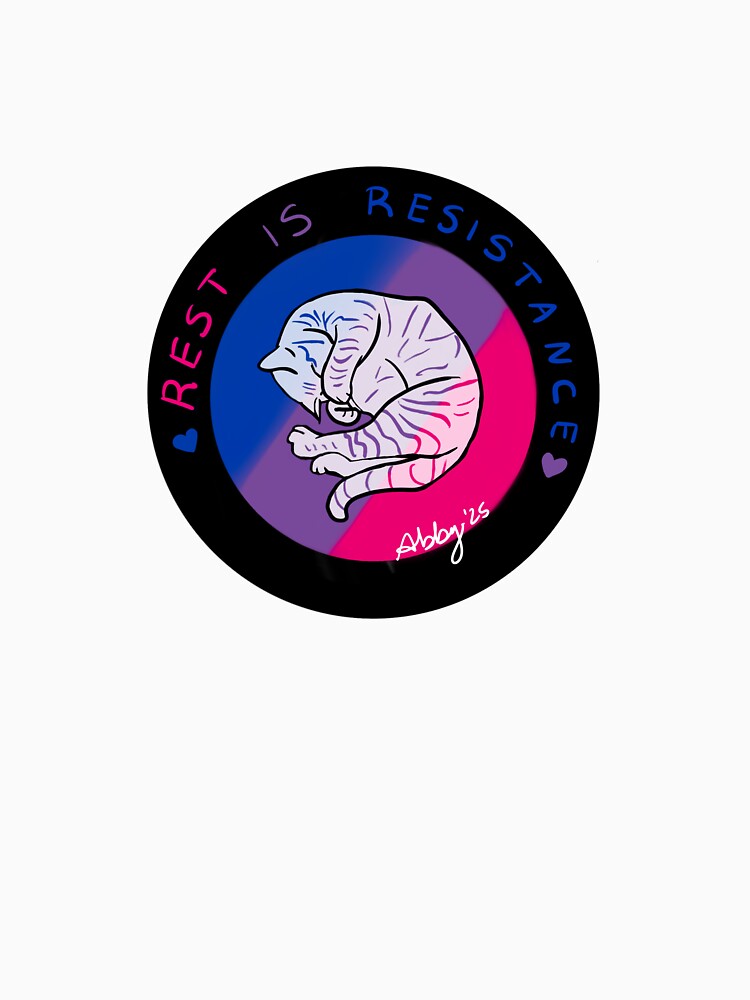 Rest Is Resistance Kitty (Bi Pride Flag) by AspirantAbby