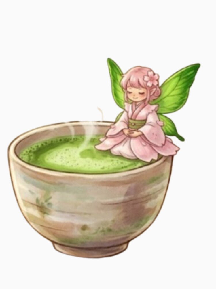 Cute Matcha Green Tea Fairy Aesthetic by Pure Art