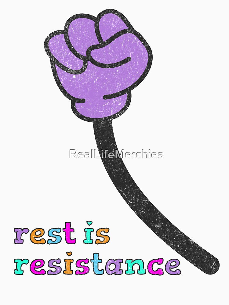 Chronic Illness Shirt Rest Is Resistance Cartoon Style Chronic Illness Humor Spoonie Life Invisible Illness by RealLifeMerchies