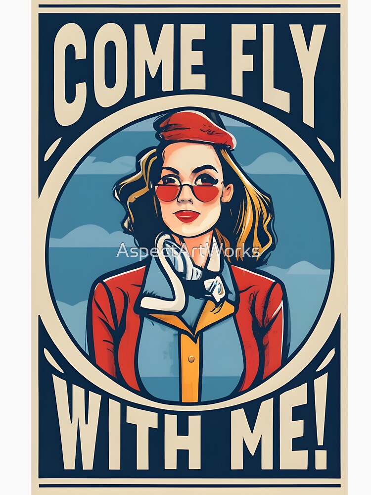Come Fly With Me, Scandinavian Stewardess by AspectArtWorks