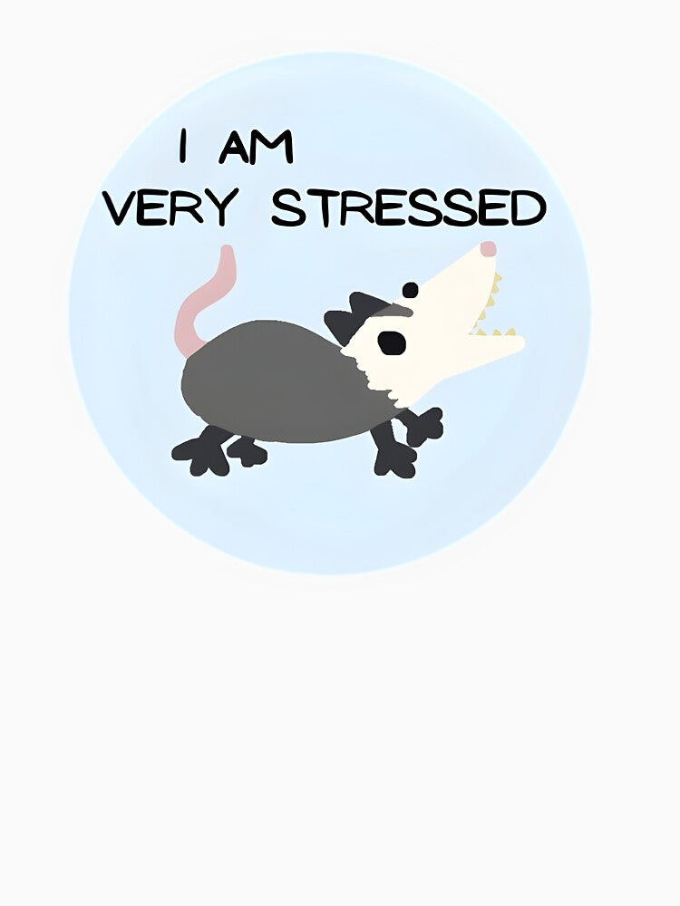 Opossum I Am Very Stressed by doodledont
