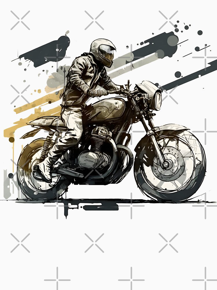 Mountain motorbike Into the Wild by Brushpalette888