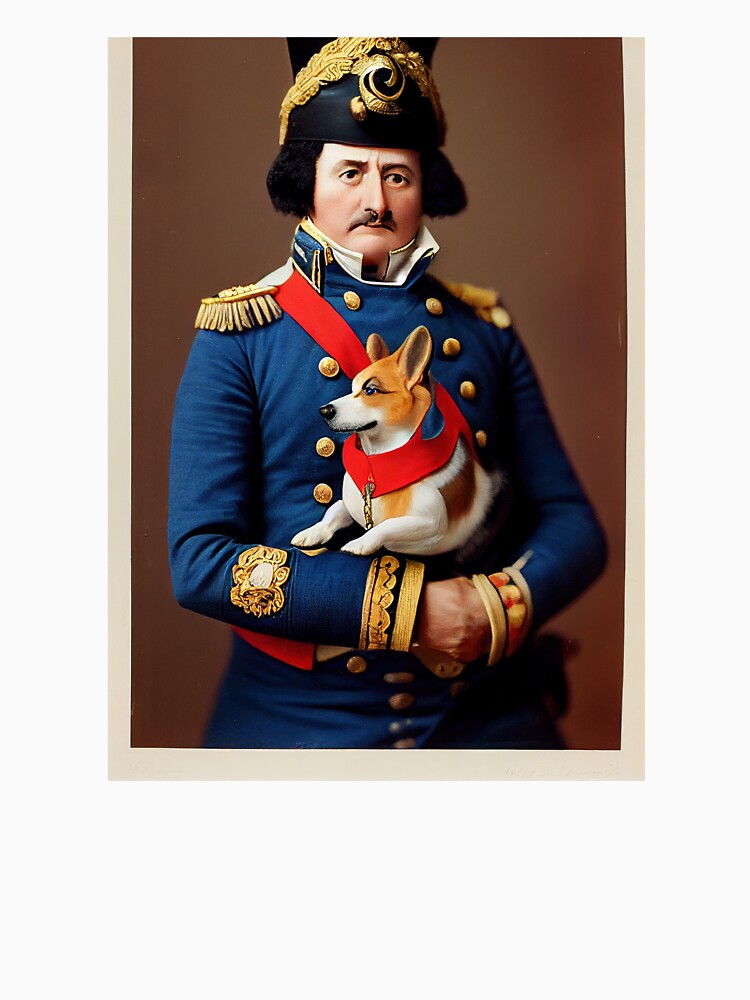 napoleonic general with corgi by Aliveforfun
