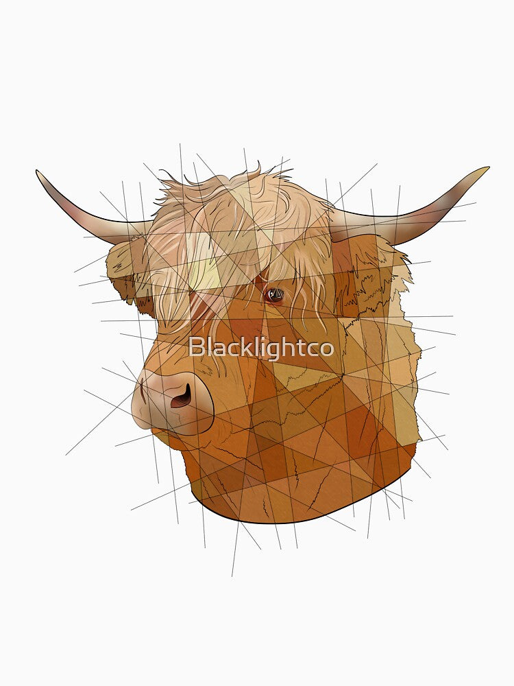 Highland Cow by Blacklightco