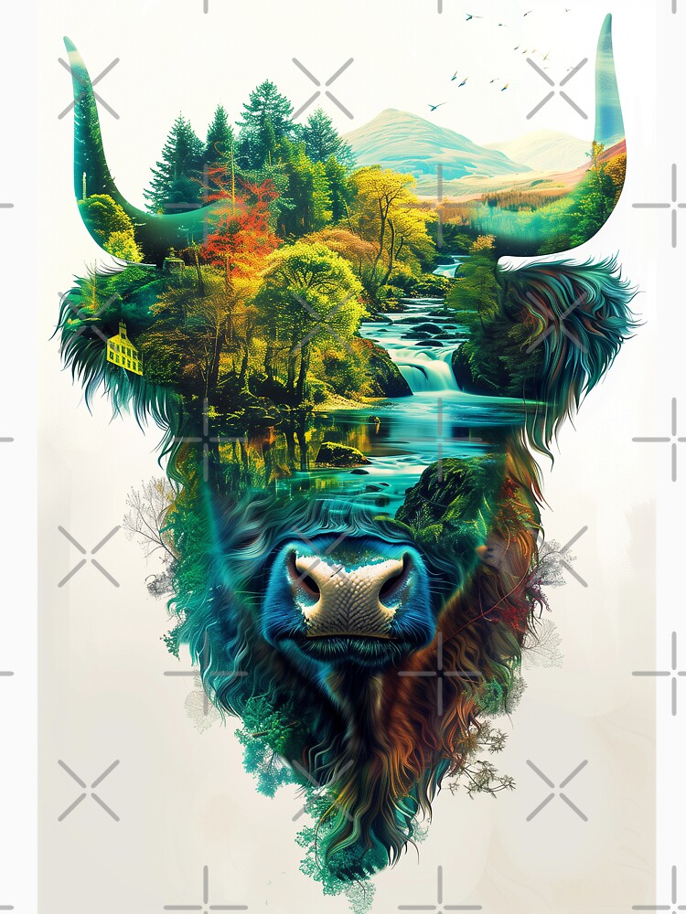 Highland Cow Motif by SOCaptivating