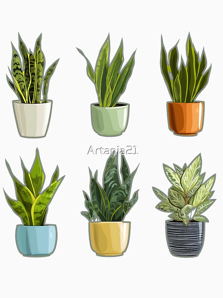 Cute Plant Pots Art- Funny Plant Lover Gift Pot by Artania21