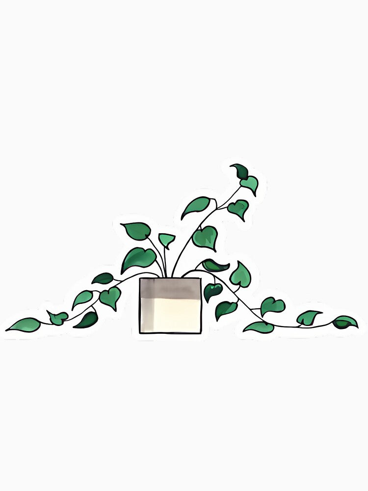 Peperomia Watercolor Houseplant by uyvcgmiqdyu38