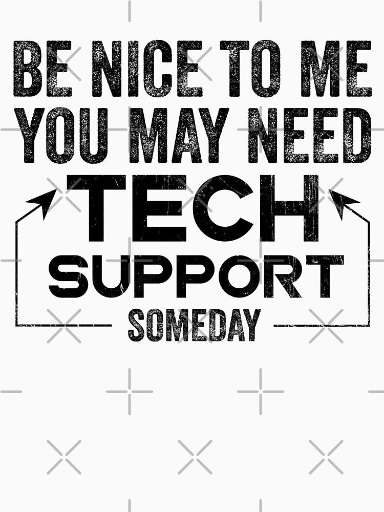 Funny Tech IT Support Novelty Joke Helpdesk by DesignoresLTD