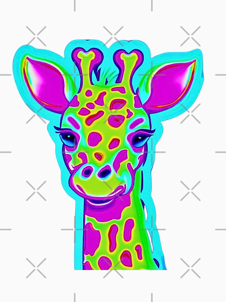 80s Neon Giraffe by RachelRebel