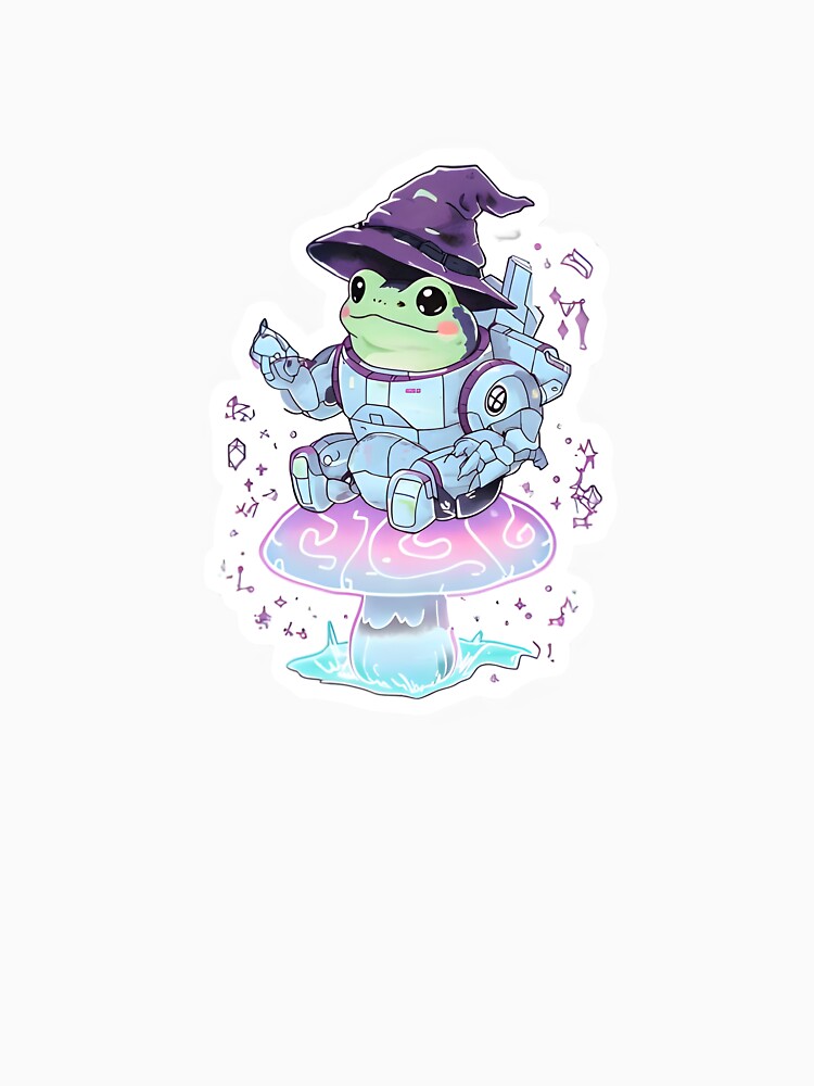 Wizard Frog on Magic Mushroom by 77Clover