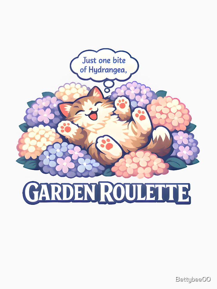 Garden Roulette – Hydrangea Toxic to Cats | Funny Veterinary Design by Bettybee00