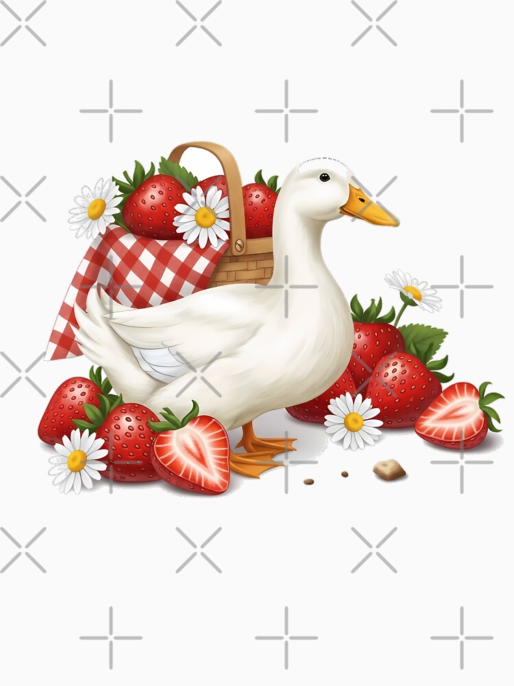Summer Picnic Duck Daisy by pumsquare