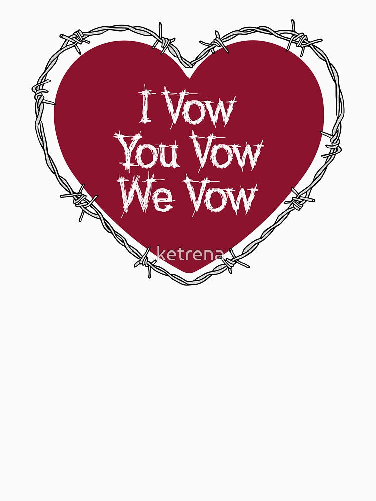 I Vow You Vow We Vow Barbed Wire Heart by ketrena