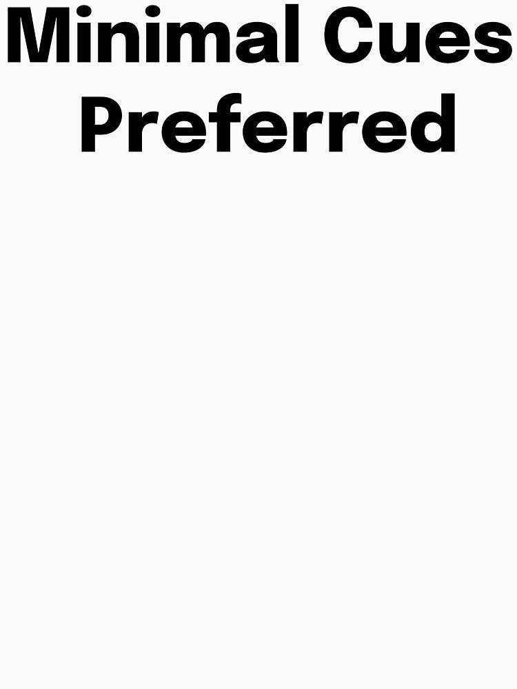 Minimal Cues Preferred SLP Grad Student by SimplyTees247