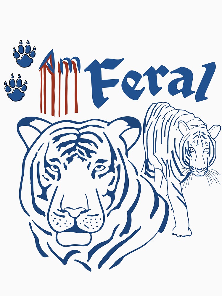I Am Feral,Tiger by RedFlowerful