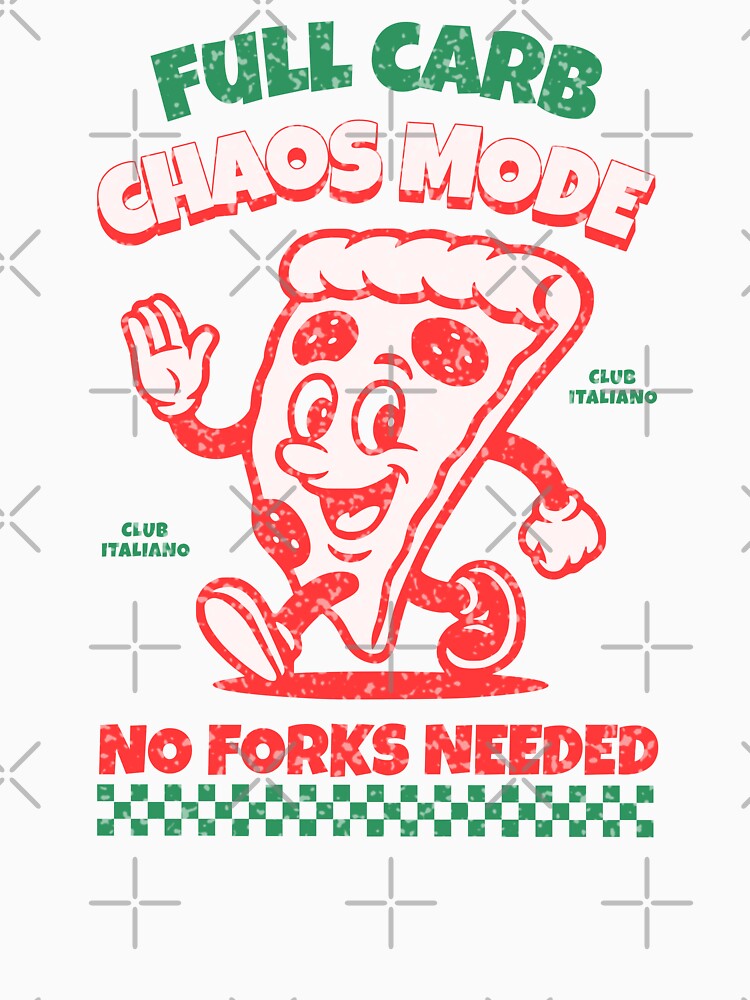 Pizza chaos in retro style by nkhookysun