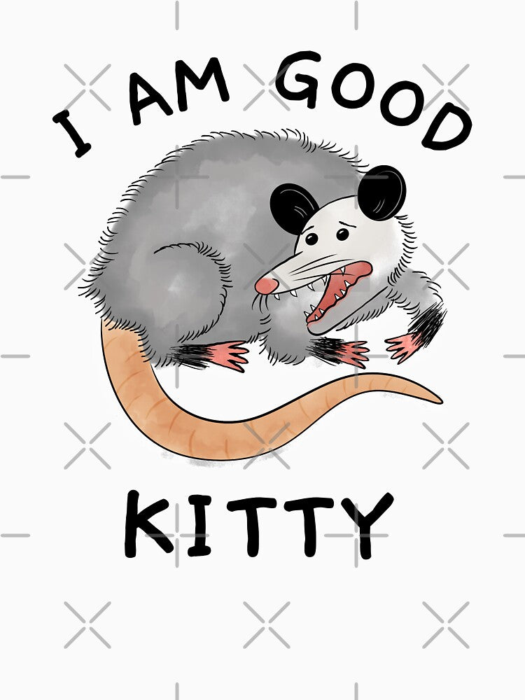 I am good kitty - possum funny by SunsetCloud