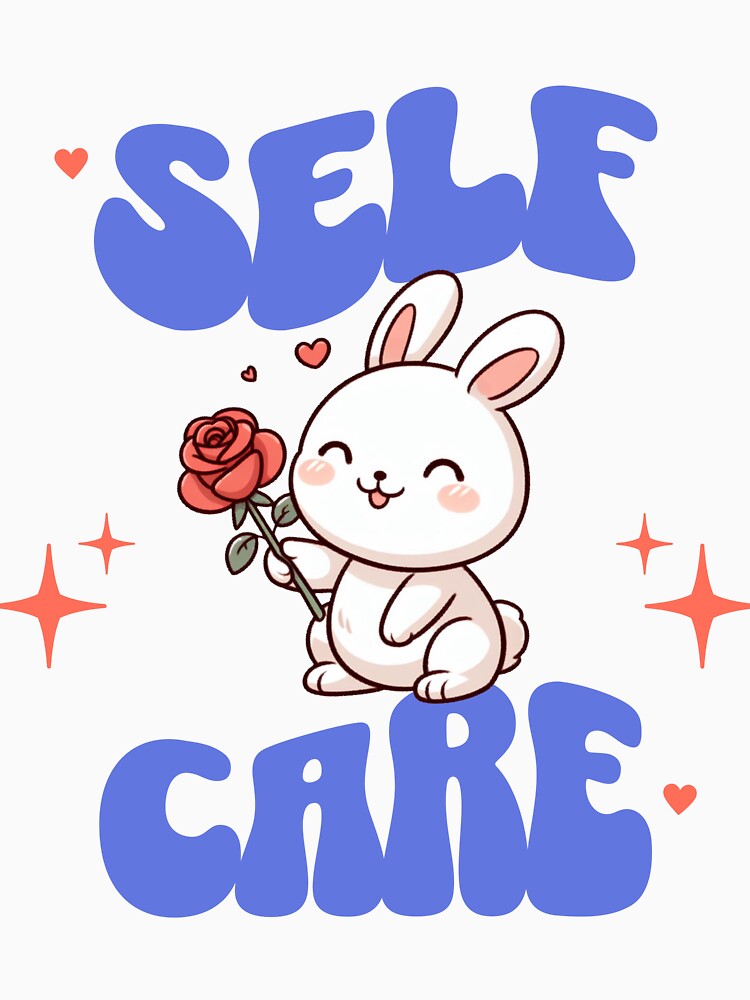 self care american traditional rose Bunny by LemuellTrends