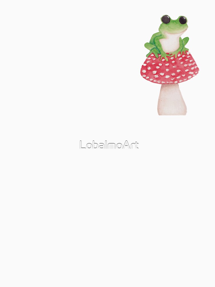 A frog on a mushroom by Lobalmo Art