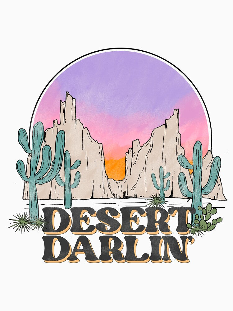 Desert Darlin' Cute Western Style Sunset Design by ElishaKayne