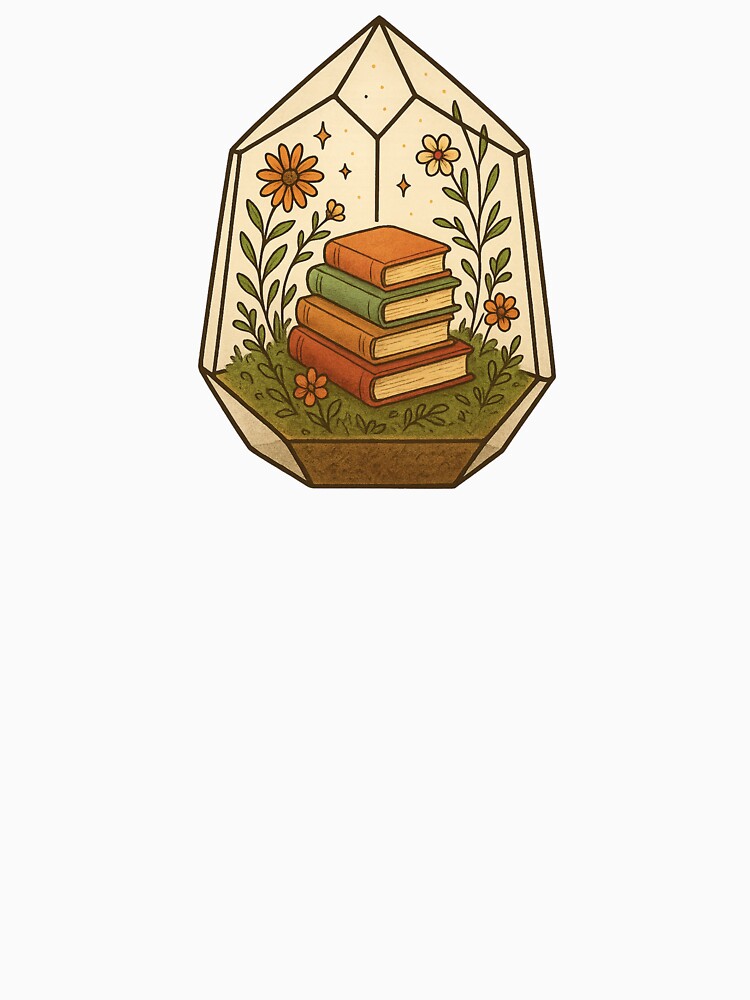 Bookish Crystal Terrarium | Cozy Fantasy Plant by thatgirlrenee91
