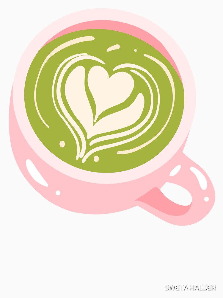 heart matcha latte by SWETA HALDER