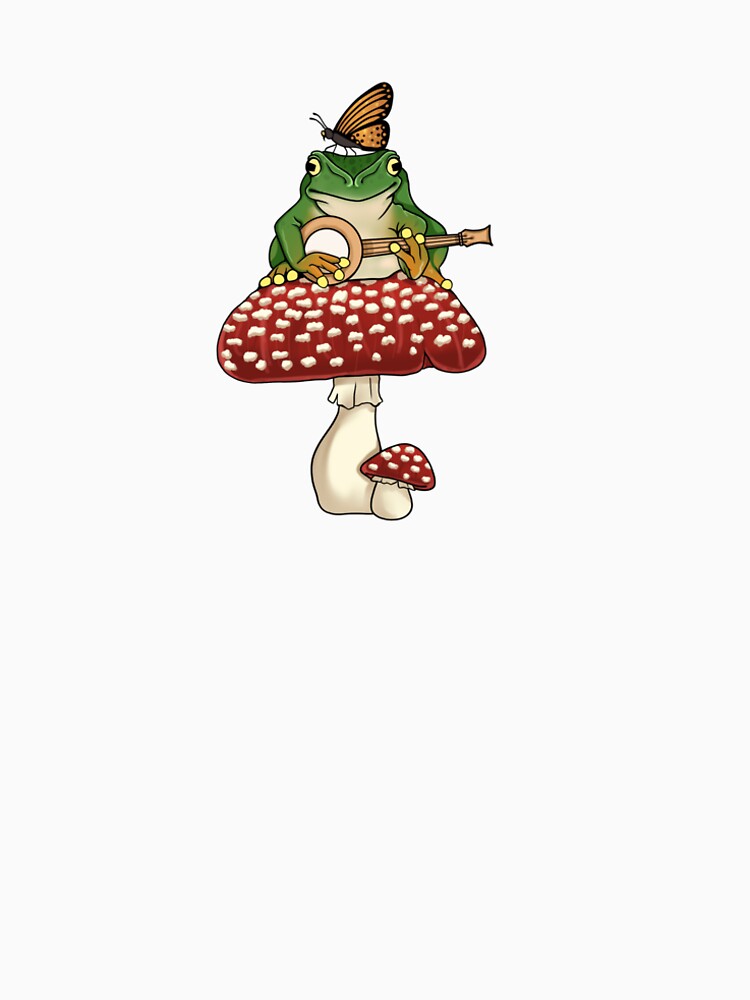 Frog on a Mushroom by FountainofStars