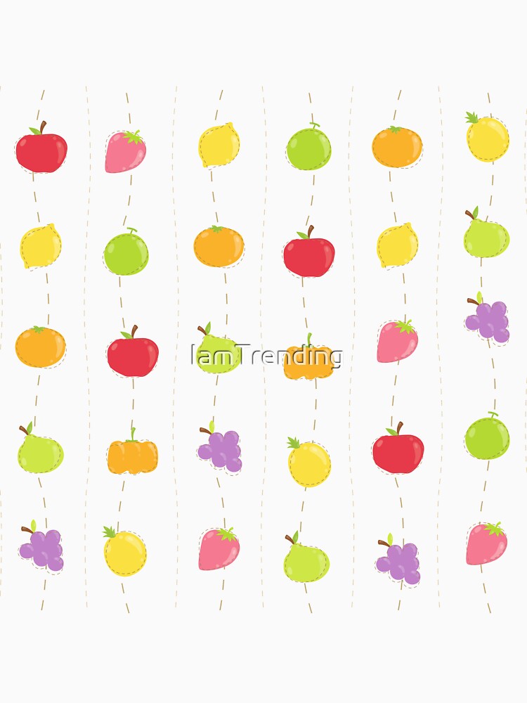 1980s Retro Grape Strawberry Lemon Summer Fruit by IamTrending