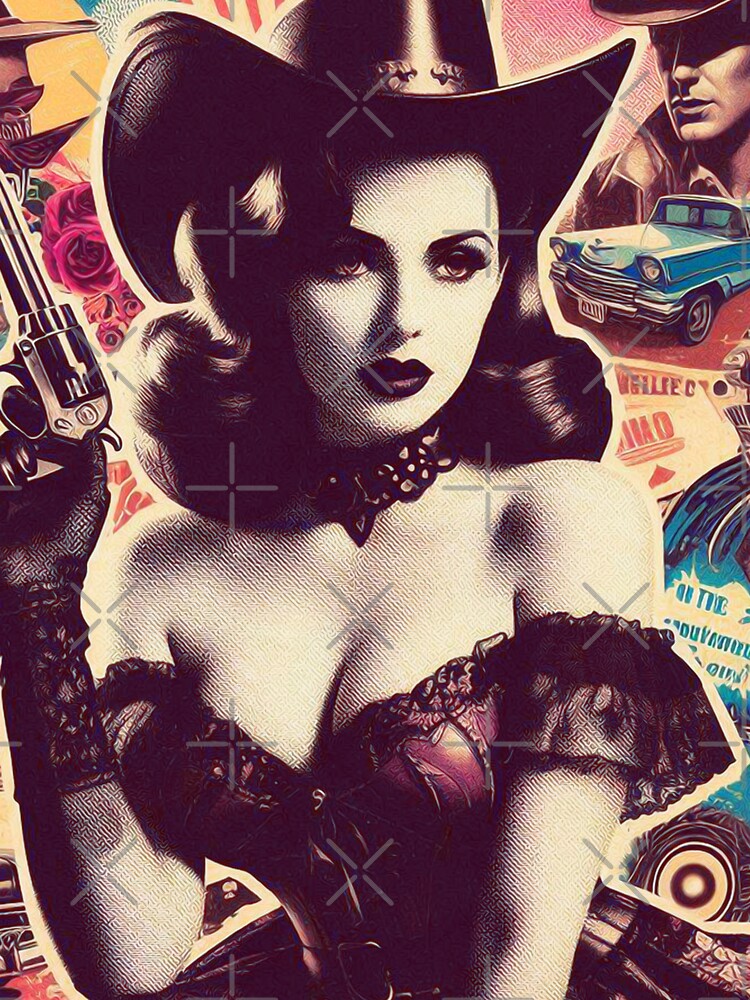 Vintage Country Woman Collage by PulpVintage