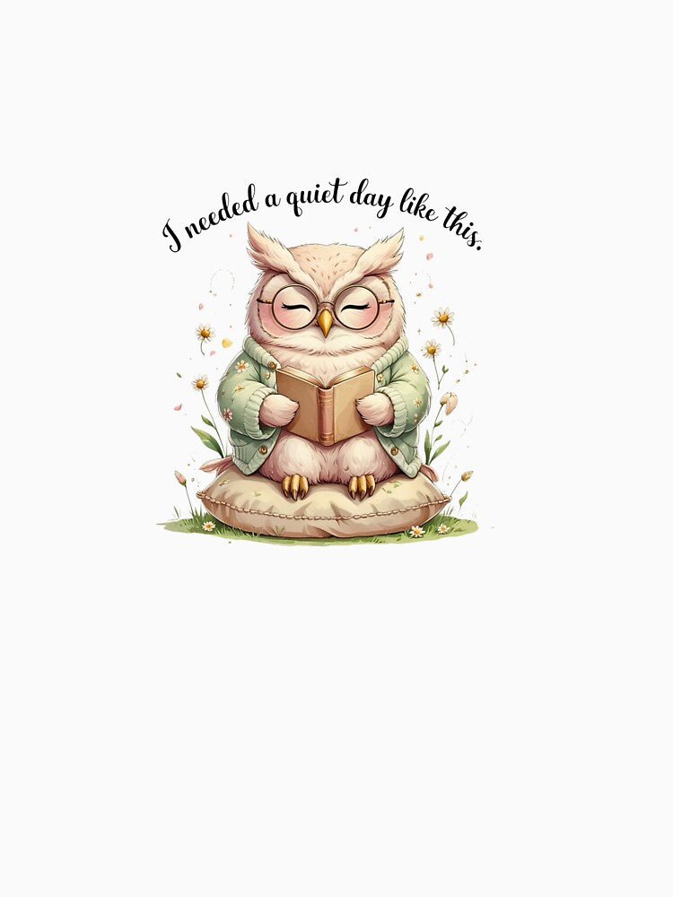 Needed A Quiet Day Cute Owl Spring Picnic Introvert by AQUILAKREO