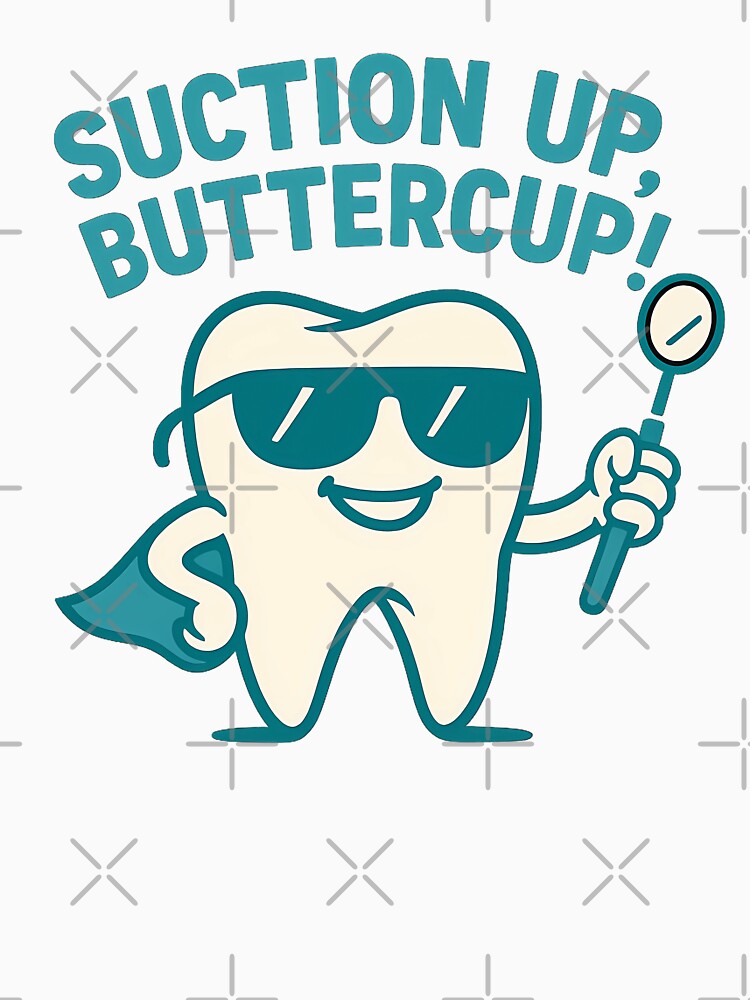 Suction Up Buttercup Dental Dentist Tooth by weirdrelatives