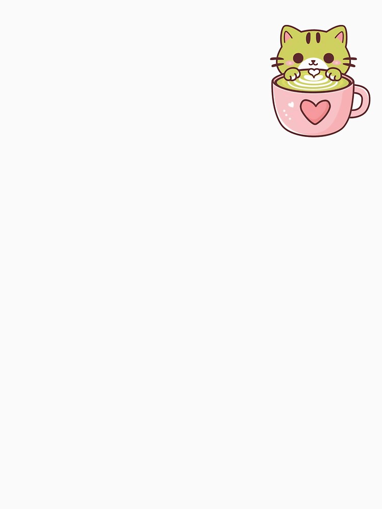 Cute Matcha Latte Kitten Kawaii by canvadreamer444