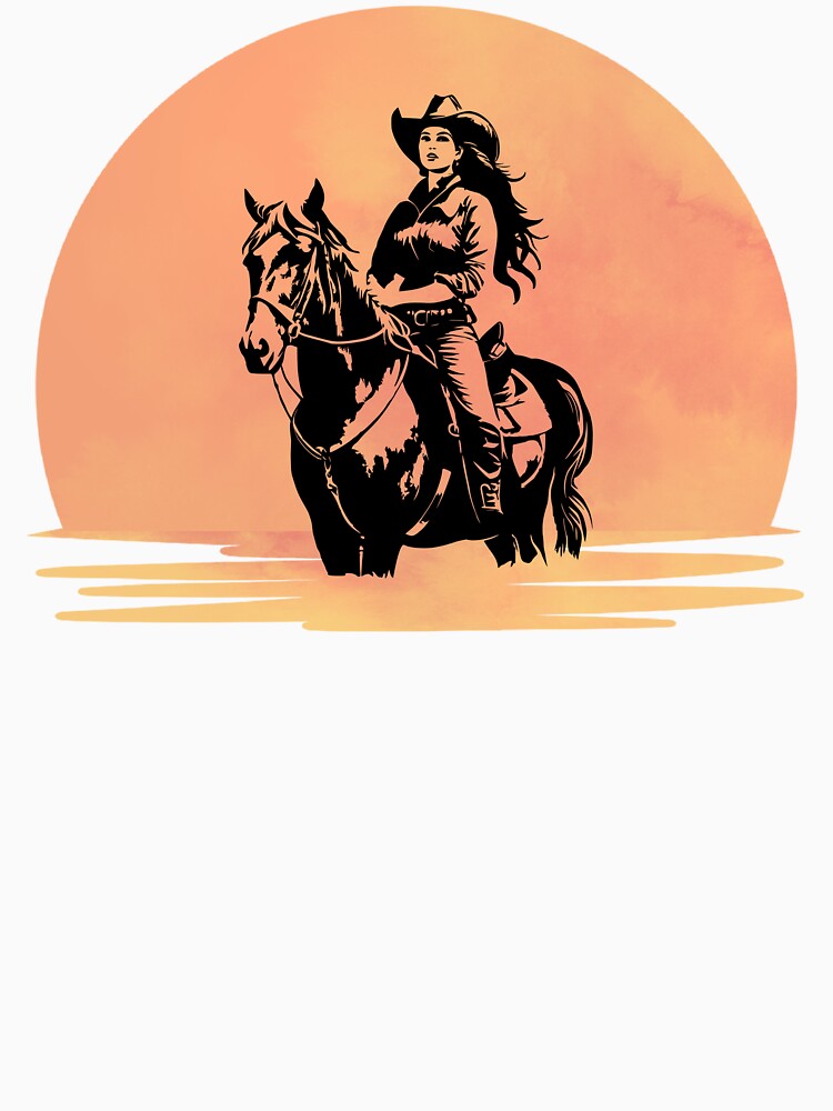 Western Sunset Cowgirl by TheCatmeow2000