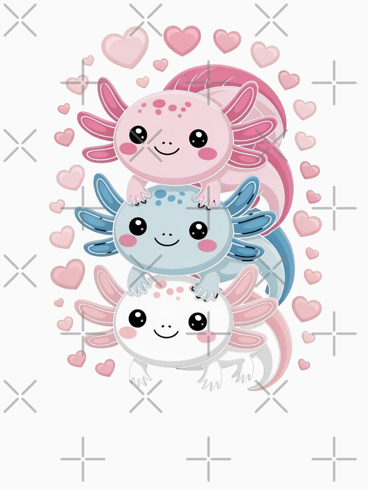 Axolotl Pile Cute Axolotl Lover by Gogetgiggles