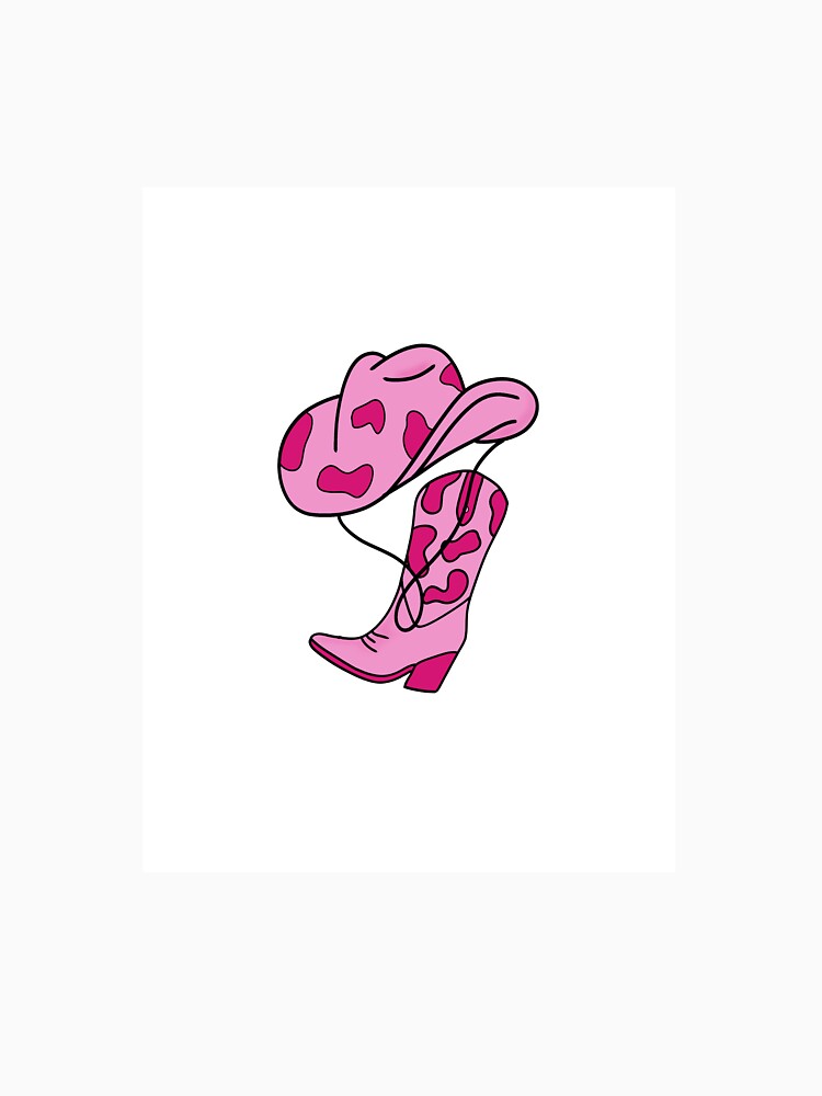 Pink Cowgirl Boots & Hat by The Eclectic Cat
