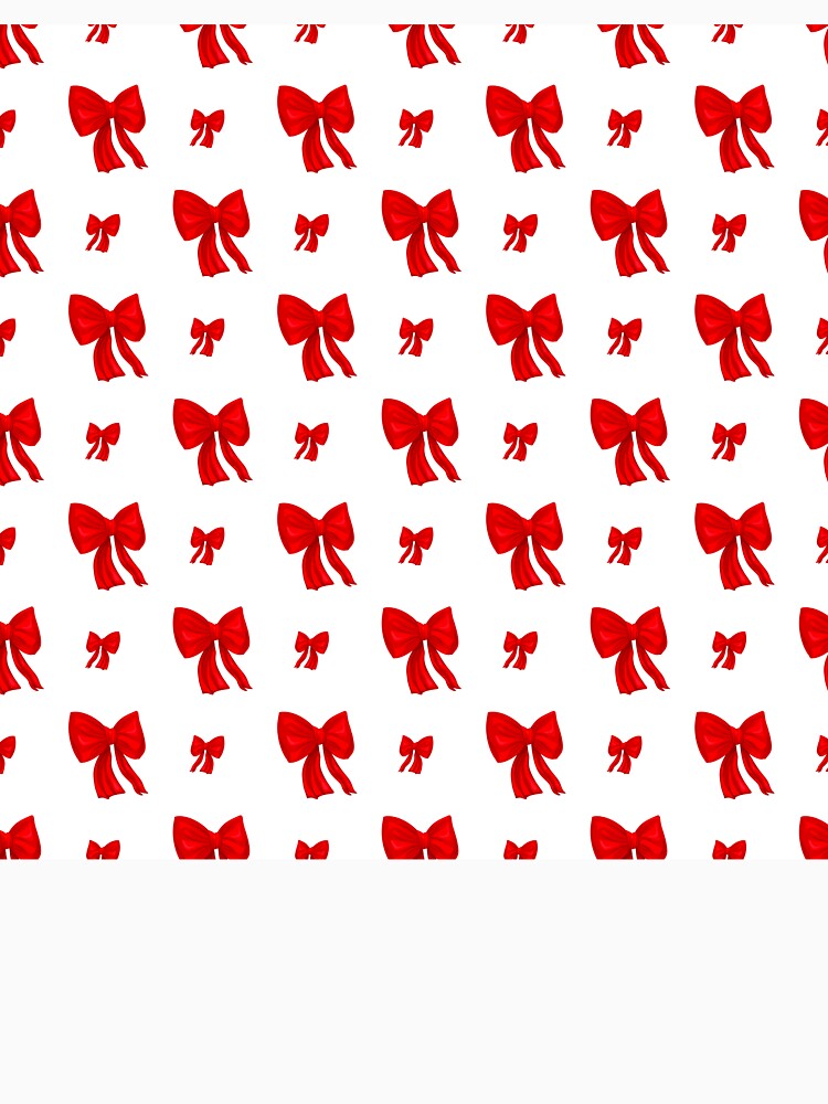 Cute seamless red bows ribbons festive pattern by LYAN-STORE