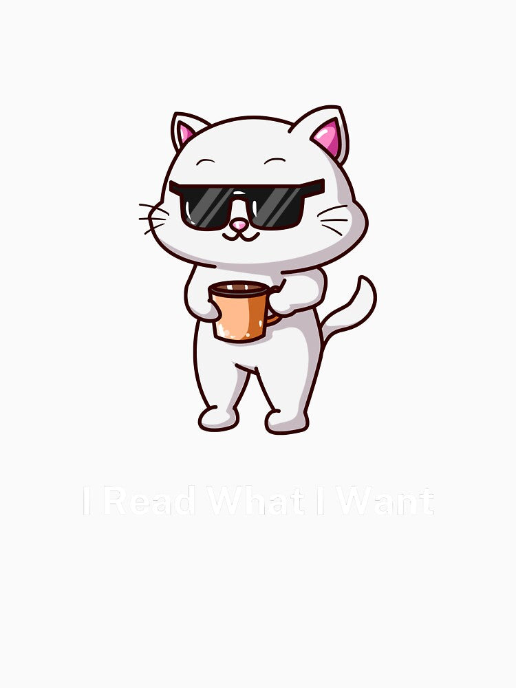 I Read What I Want Funny Cat Reading A Book by KA-shirts