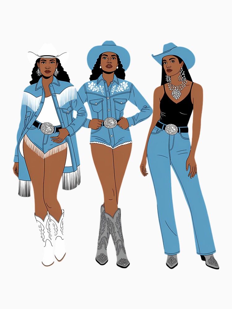 Black African American Cowgirl Western Country Texas Rodeo by TrinaEspinoza