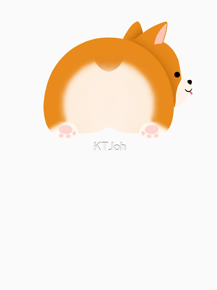 Corgi Butt 02 - peakaboo! by KTJoh