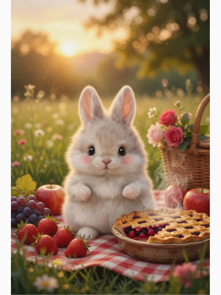 Cottagecore Bunny Picnic — Sweet Berry Pie and Sunshine Aesthetic by lovelistivkaa