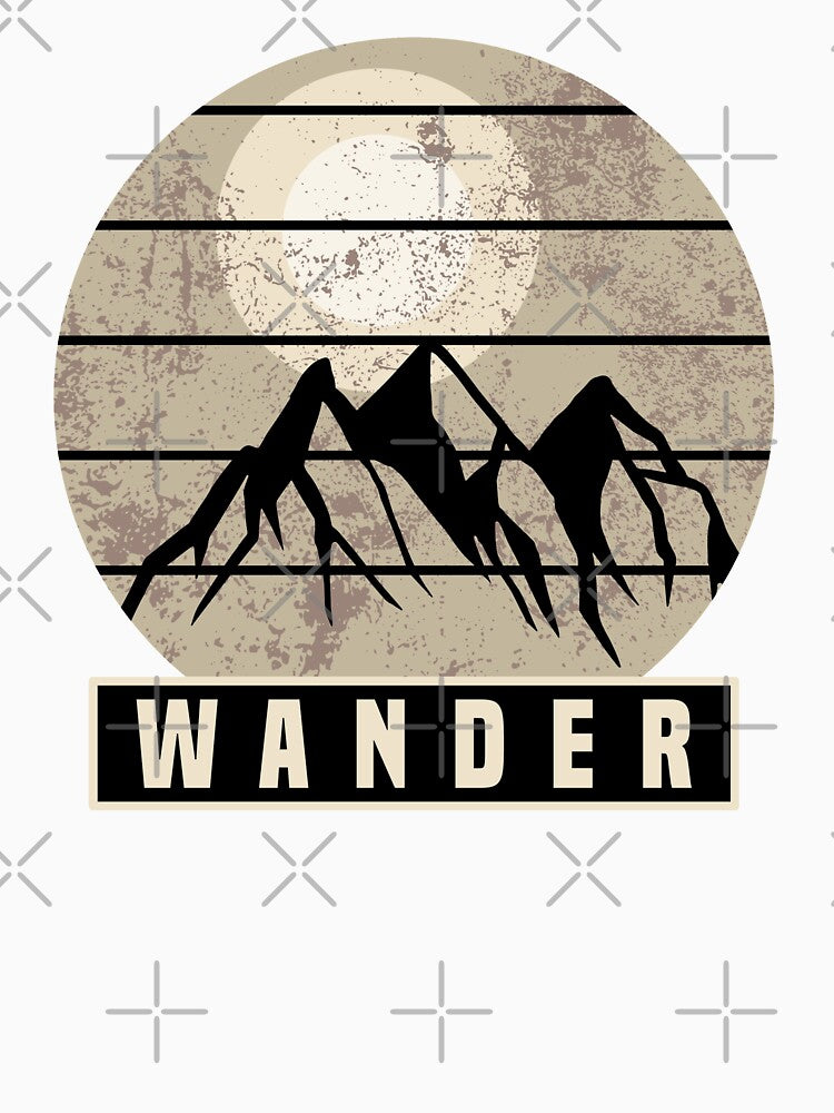 Wander Typography With Mountains by OnlyPrint20