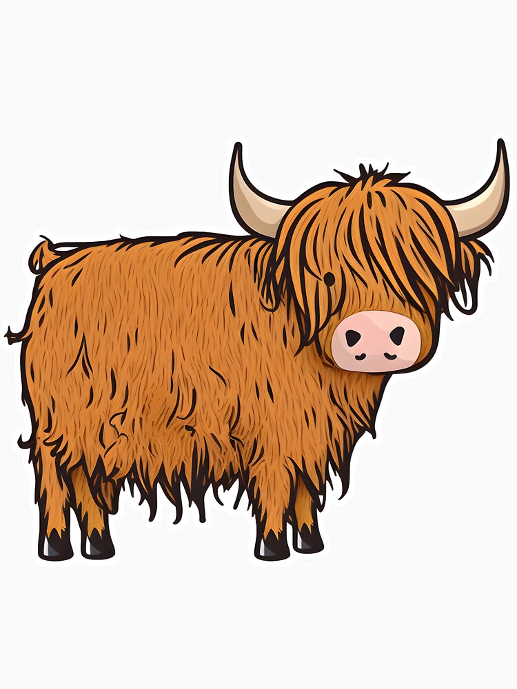 Highland Cow Vinyl by hbtmotrq75