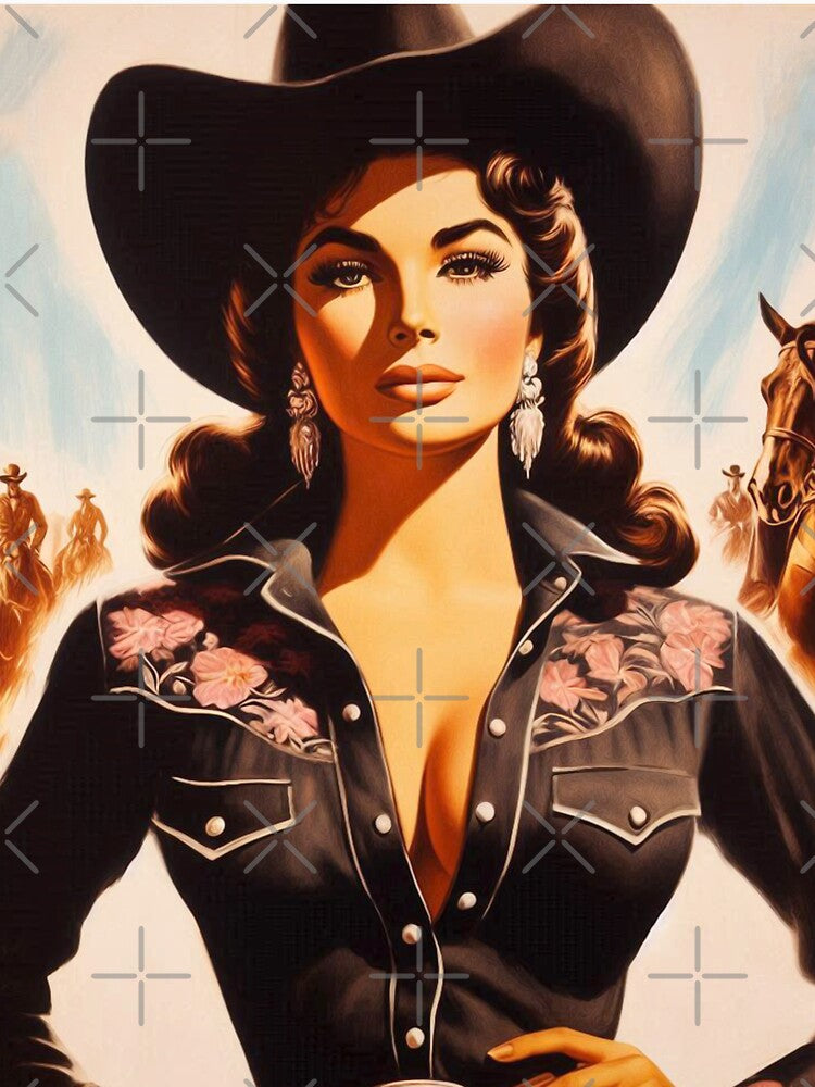 Vintage Western Pin Up by PulpVintage