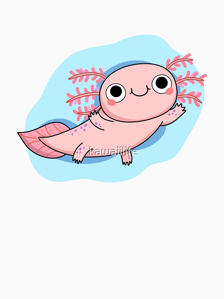 Kawaii Pink Axolotl by kawaiilife