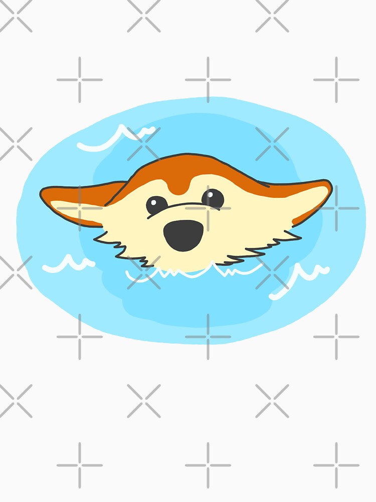 floating corgi by MindToPaper