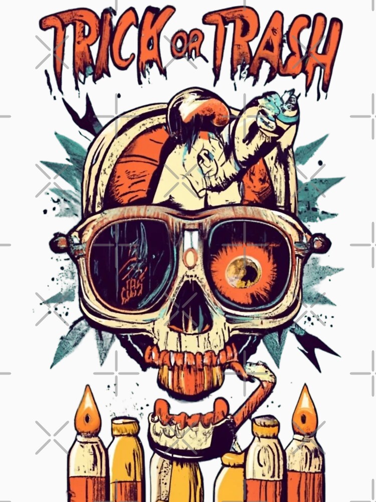 Funny graphics with tricks or trash by ArtFeverShop